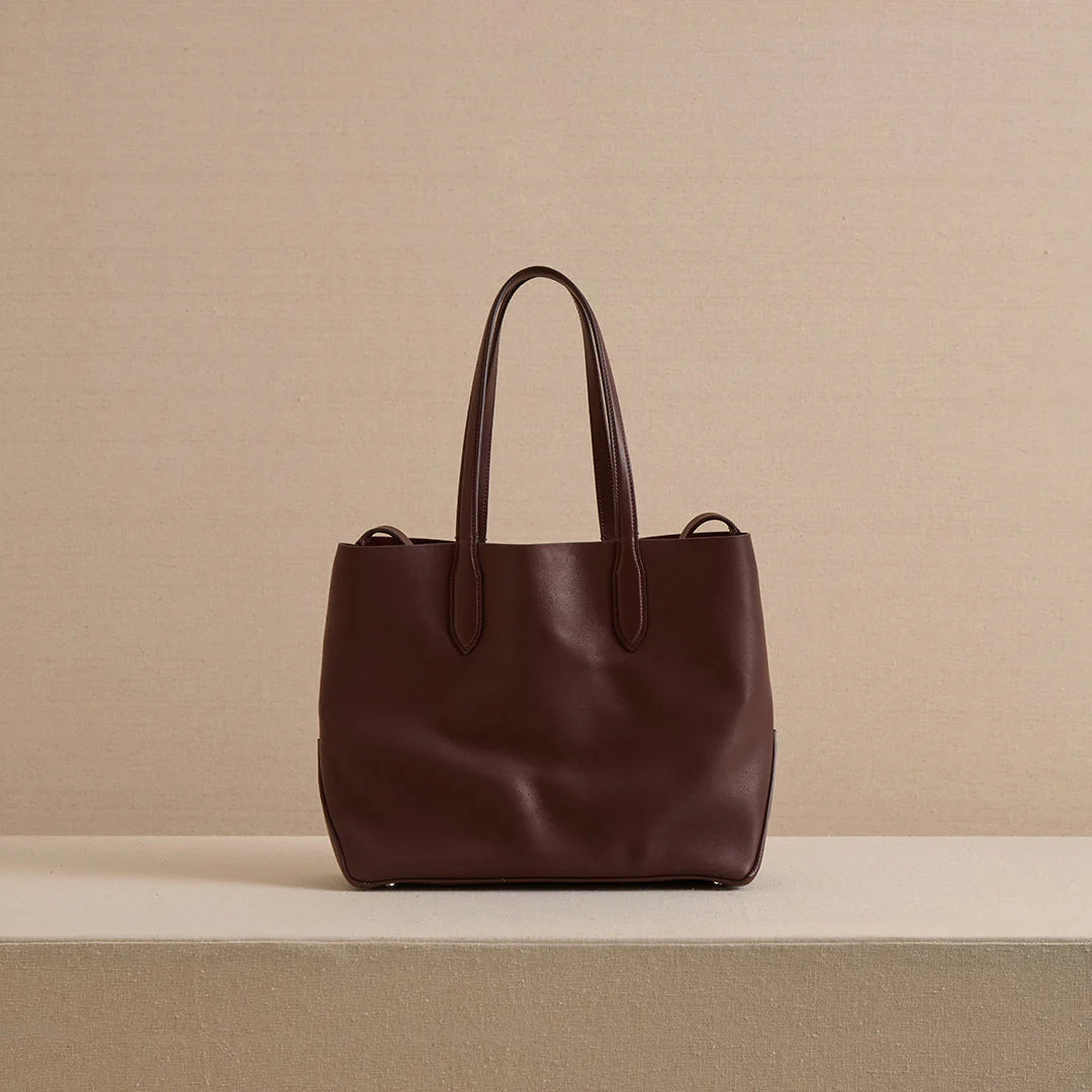 Leather Minimalist Tote Bag