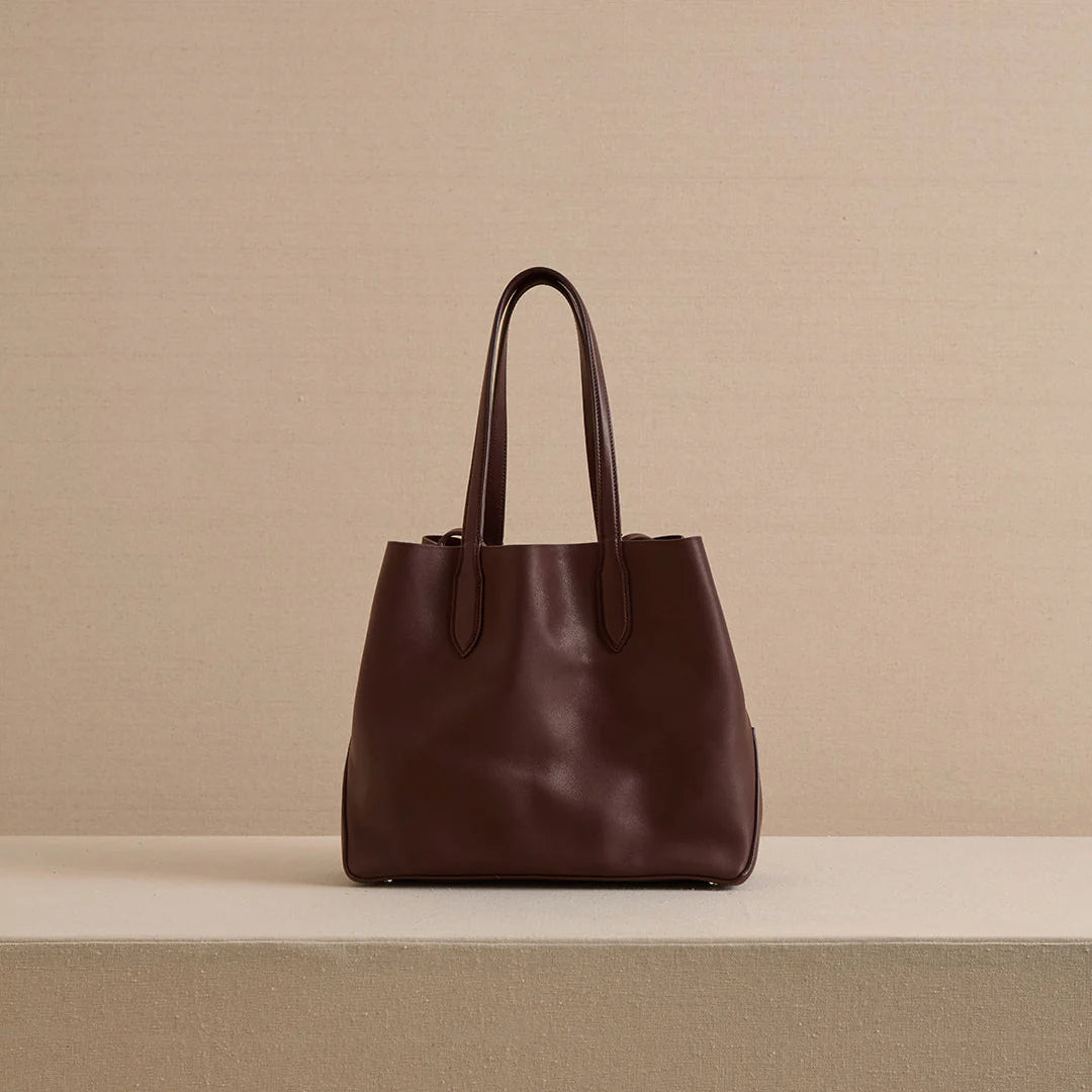 Leather Minimalist Tote Bag