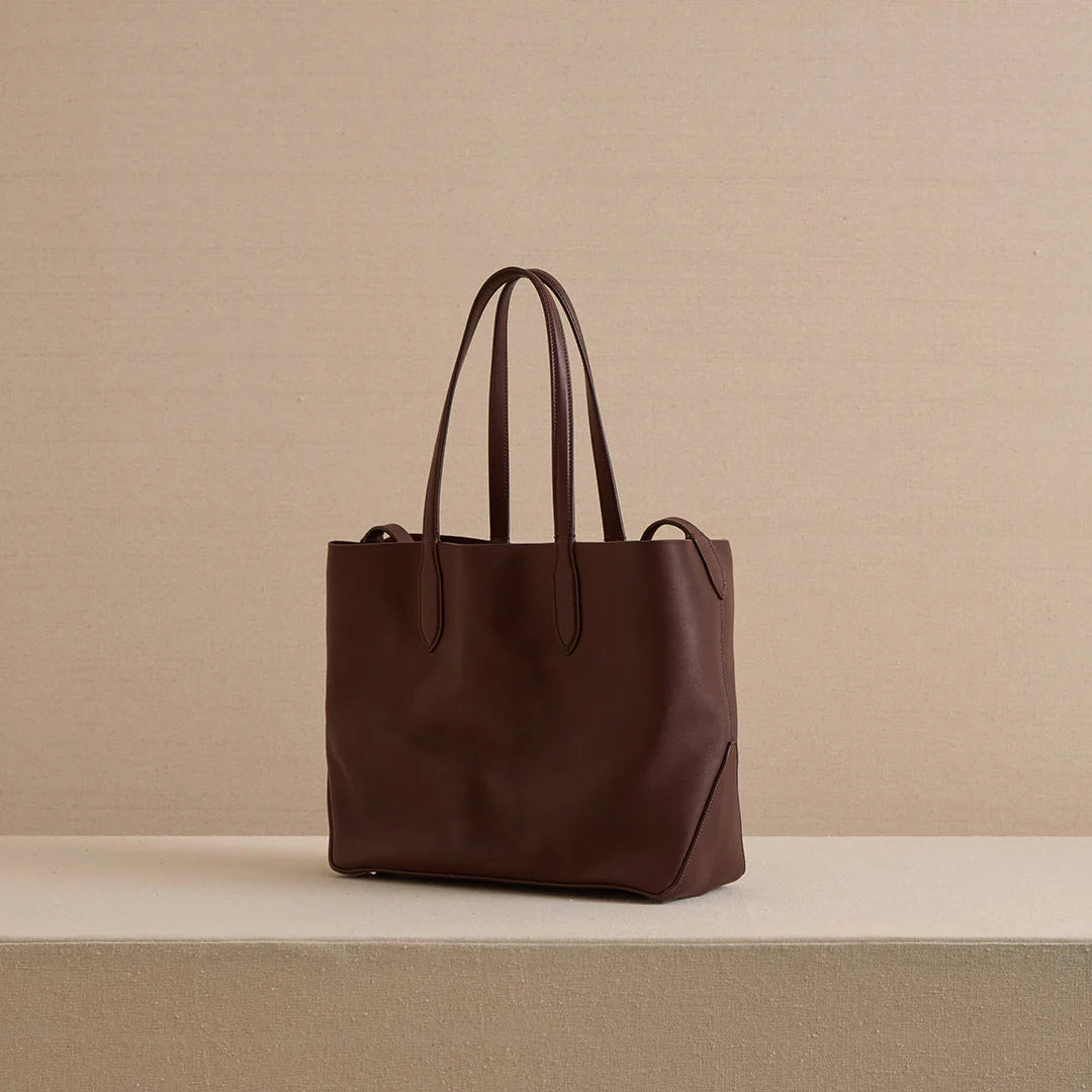 Leather Minimalist Tote Bag