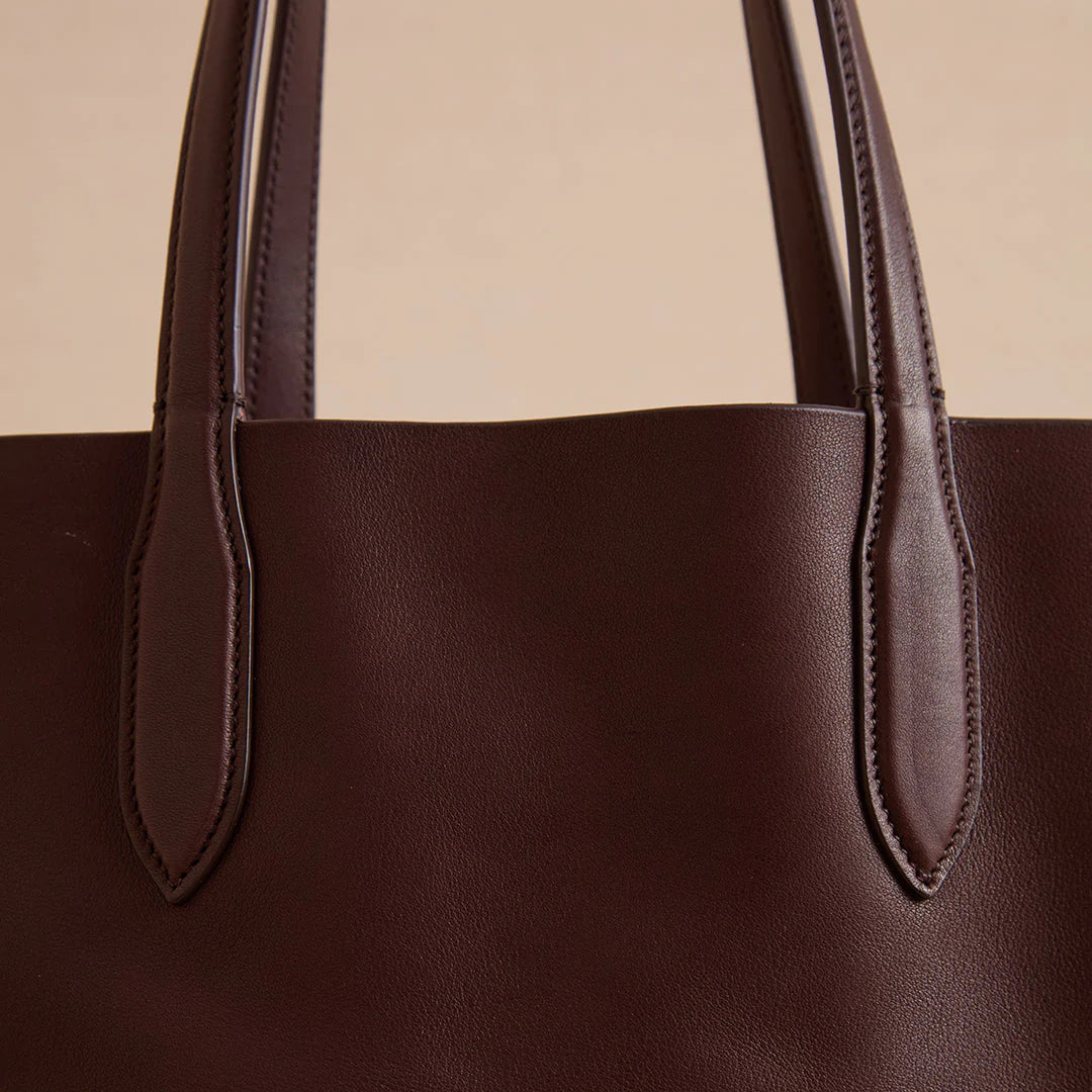 Leather Minimalist Tote Bag